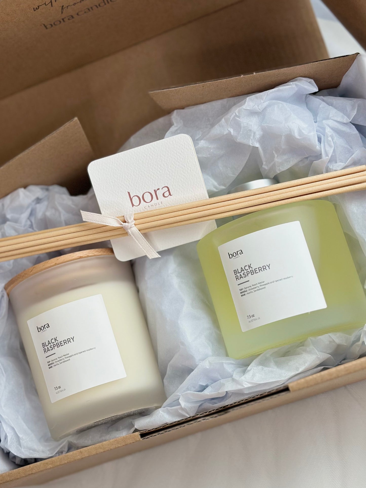 Gift Set - Reed diffuser + Medium Soy Candle