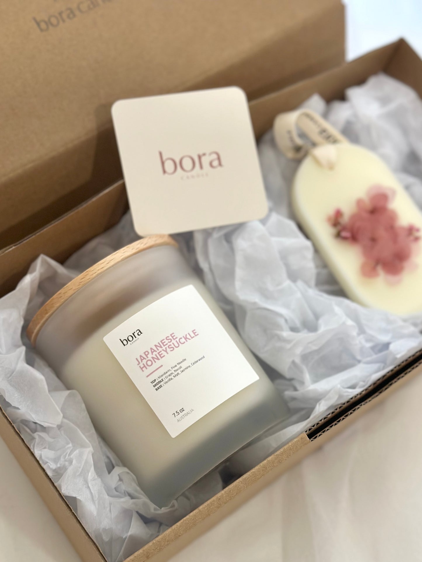 Tablet Diffuser Gift Set- Soy Candle + Wax Tablet diffuser – Bora Candle