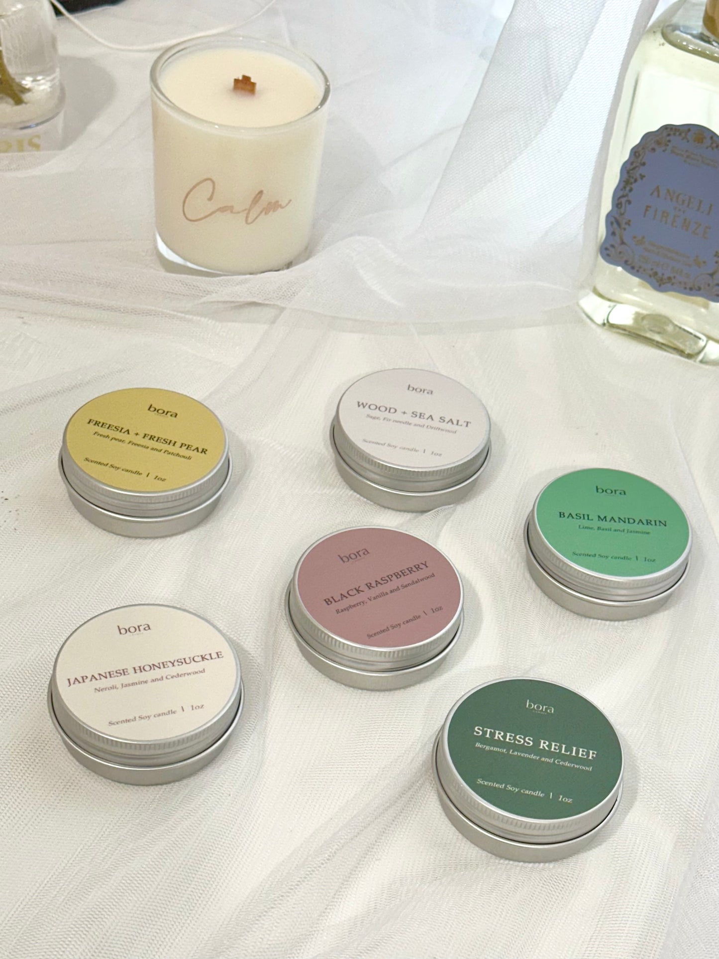 Gift Set - Six Scents of Travel Tin Candle 1oz