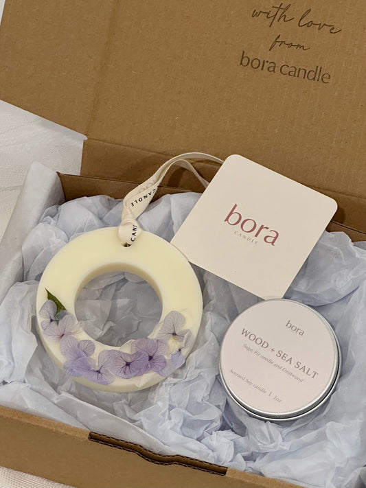 Gift Set - Wax Tablet Diffuser + Travel tin Candle